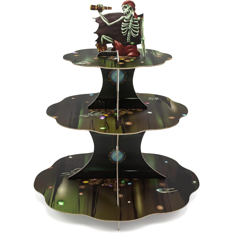 Cupcake Stand Tier - Schedel Piraat Cupcake Stand Tier Stand