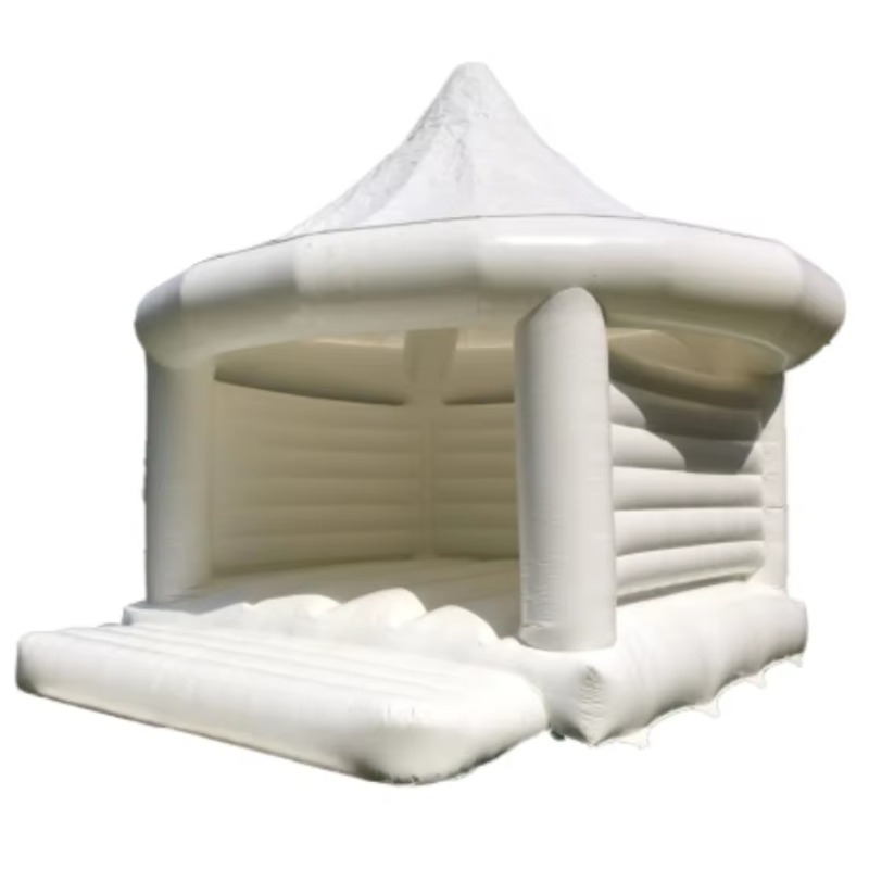 Event Supplies - Opblaasbaar wit huwelijkskasteel buitenspeelgoed voor kinderen