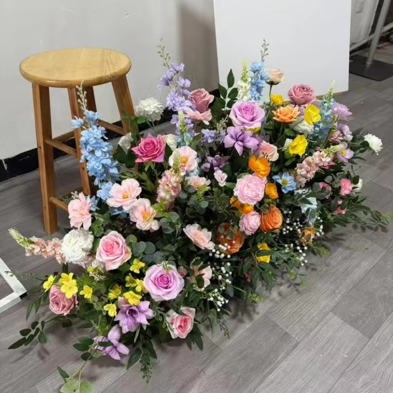 Witte en groene bloemenstrips, - Dessert Table Backdrop recensie en prijs