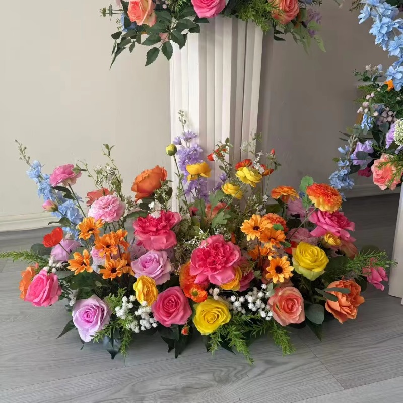 Witte en groene bloemenstrips, - Dessert Table Backdrop recensie en prijs