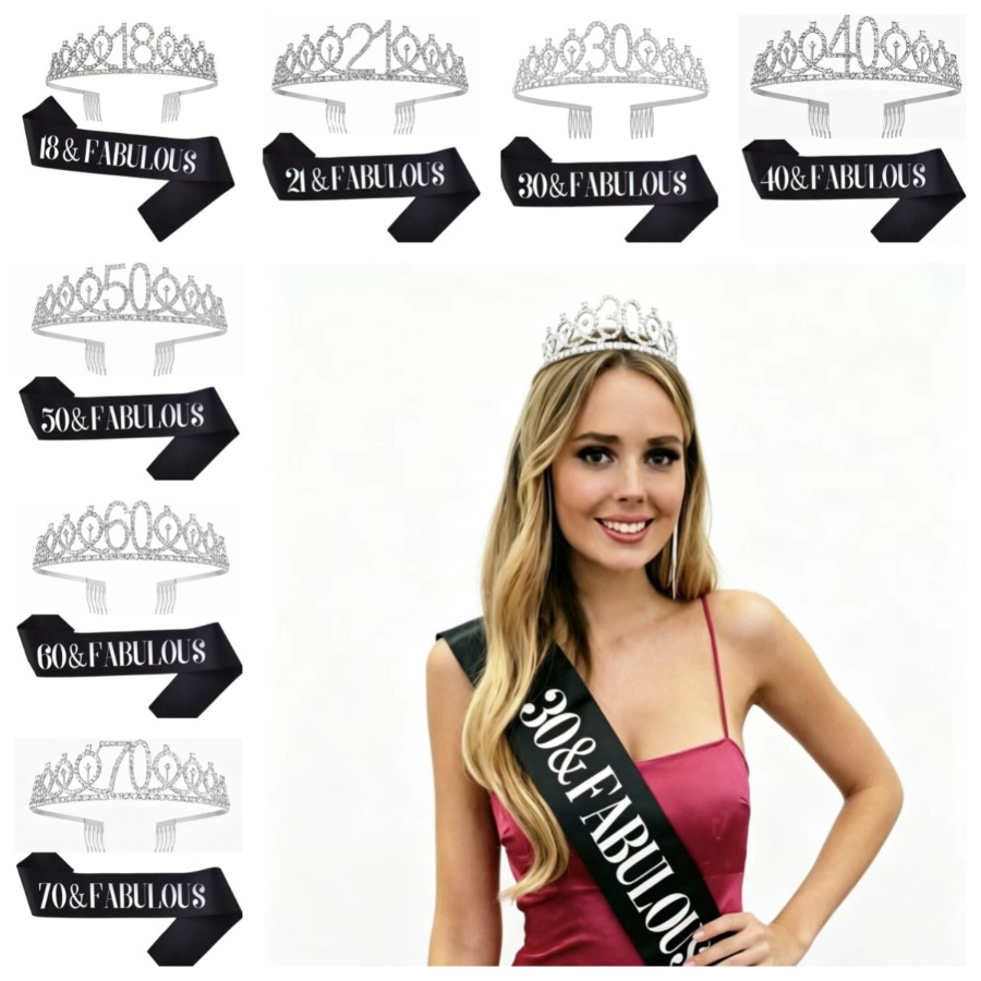 Glitter Zilverachtige Verjaard - Birthday Sash Glitter recensie en prijs