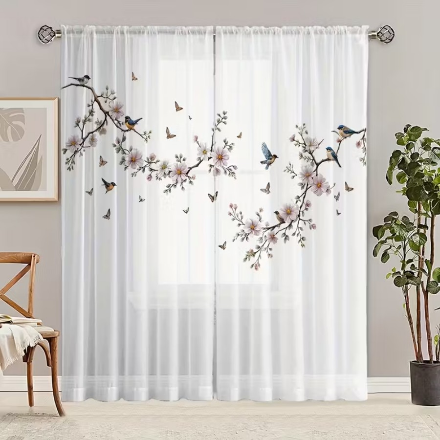 2 STUKS Digitaal bedrukt trans - Flower Wall Panel recensie en prijs