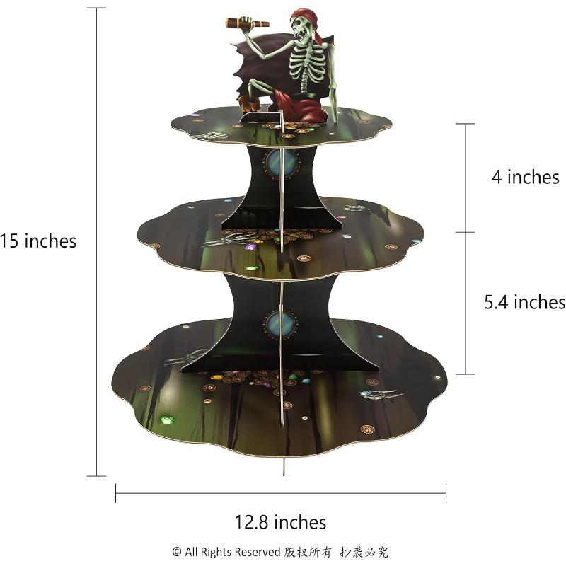 Schedel Piraat Cupcake Stand T - Cupcake Stand Tier recensie en prijs