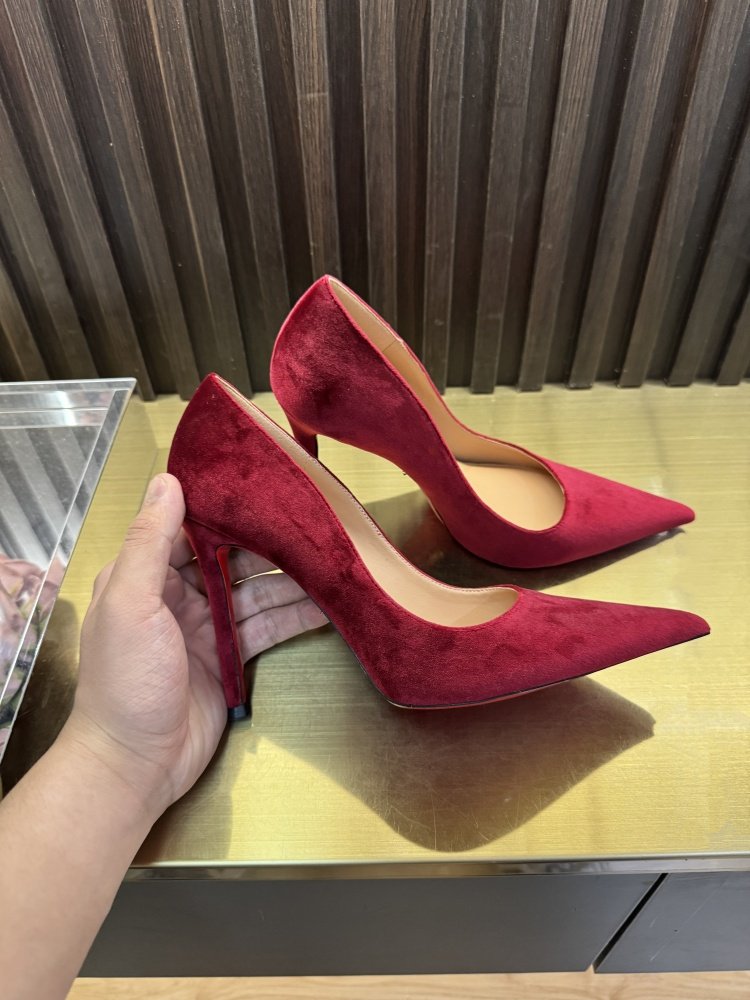 Groene fluwelen schoenen met h - Eve Party recensie en prijs