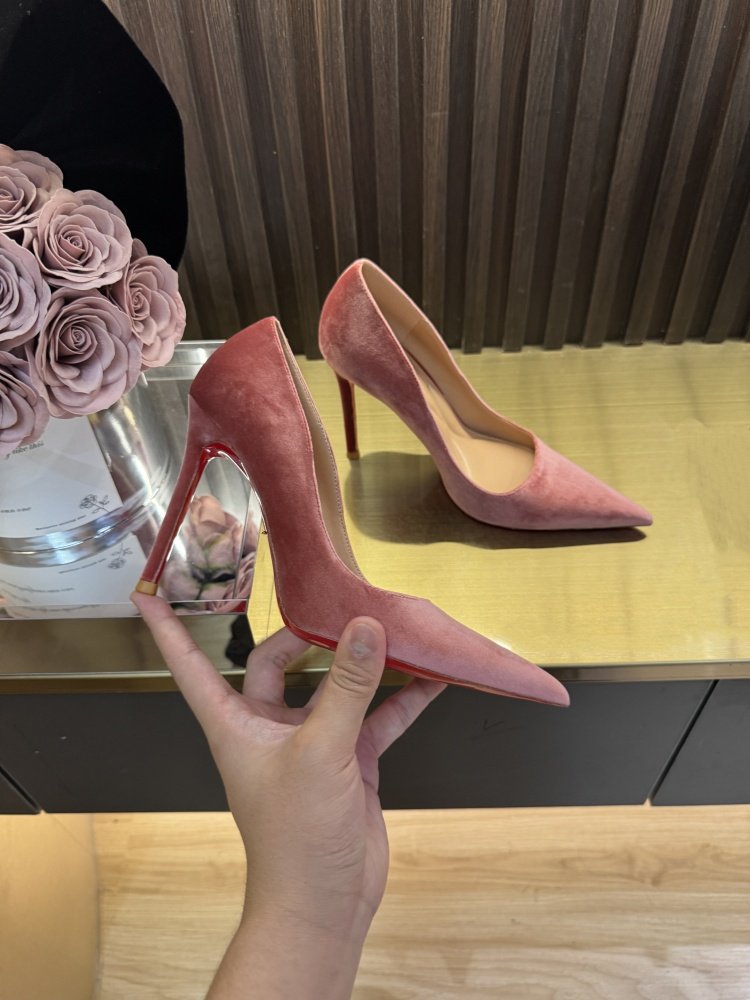 Groene fluwelen schoenen met h - Eve Party recensie en prijs