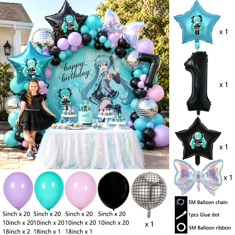 Hatsune Miku Virtuele Zanger B - Balloon Arch Kit recensie en prijs