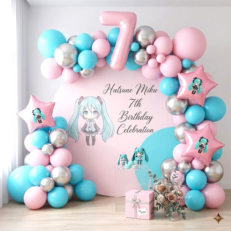 Hatsune Miku Virtuele Zanger B - Balloon Arch Kit recensie en prijs