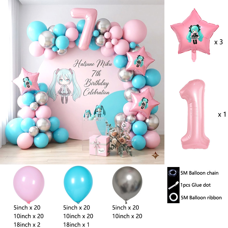 Hatsune Miku Virtuele Zanger B - Balloon Arch Kit recensie en prijs