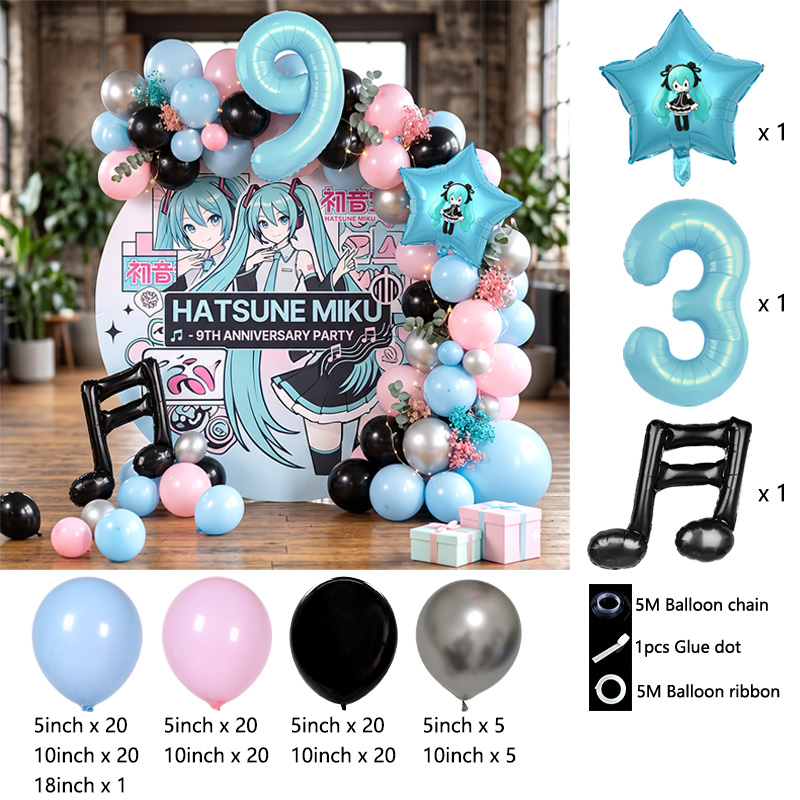 Hatsune Miku Virtuele Zanger B - Balloon Arch Kit recensie en prijs