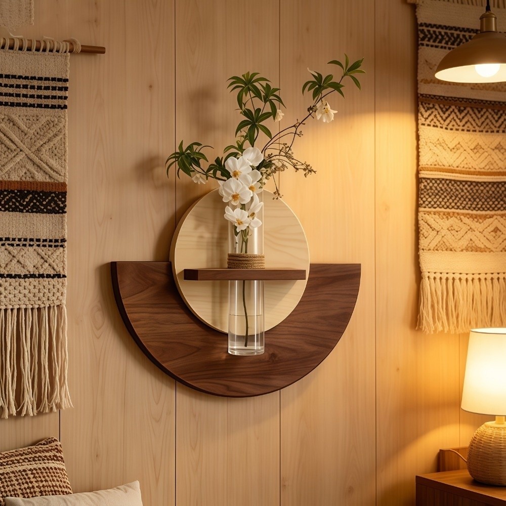 Ovaal houten wandmontage bloem - Flower Wall Panel recensie en prijs