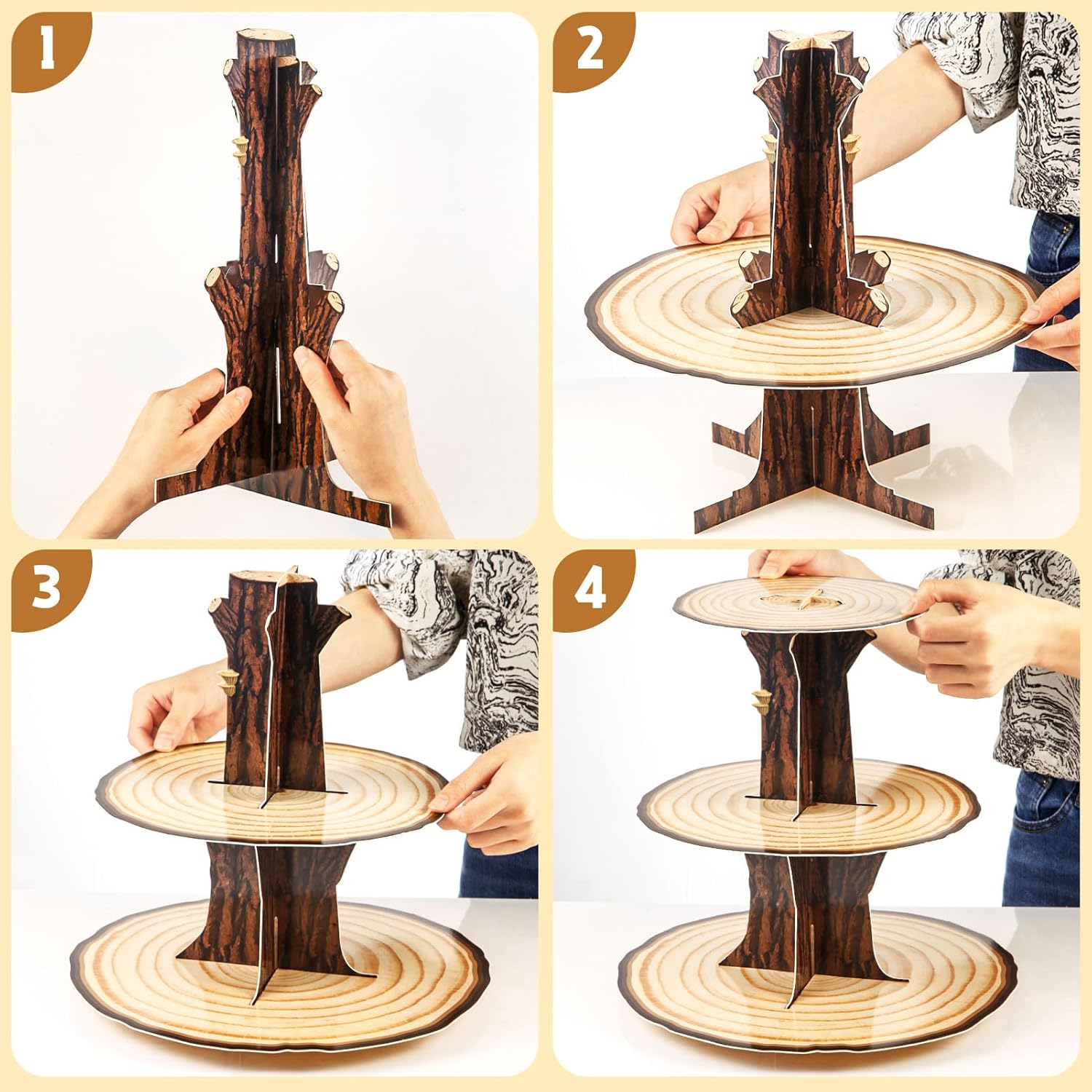 Houten Cupcake Stand Decoratie - Cupcake Stand Tier recensie en prijs