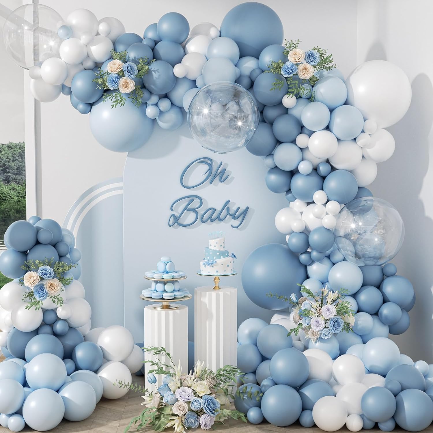 105-delige stofblauwe ballonbo - Balloon Arch Kit recensie en prijs